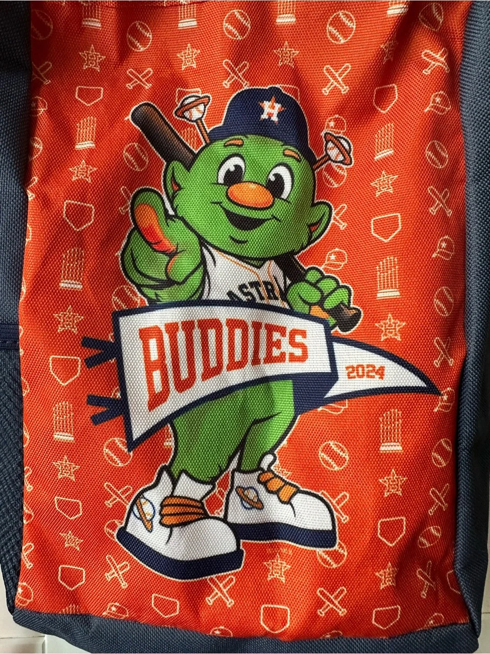 Houston Astros Buddies Kids Backpack - Orange & Navy